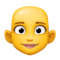 Woman- Bald emoji on Facebook